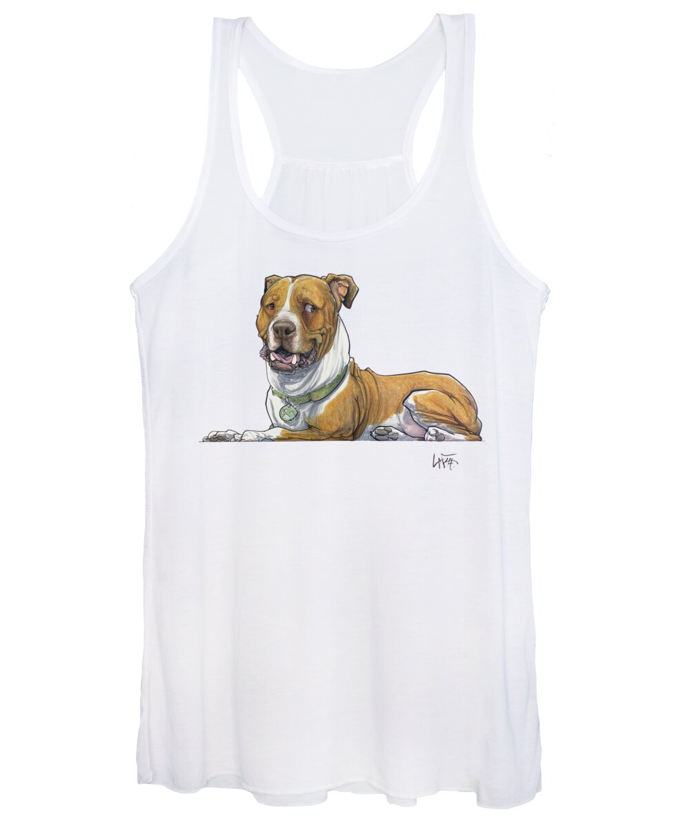 Heyde Women's Tank Top featuring the drawing Heyde 5229 by John LaFree
