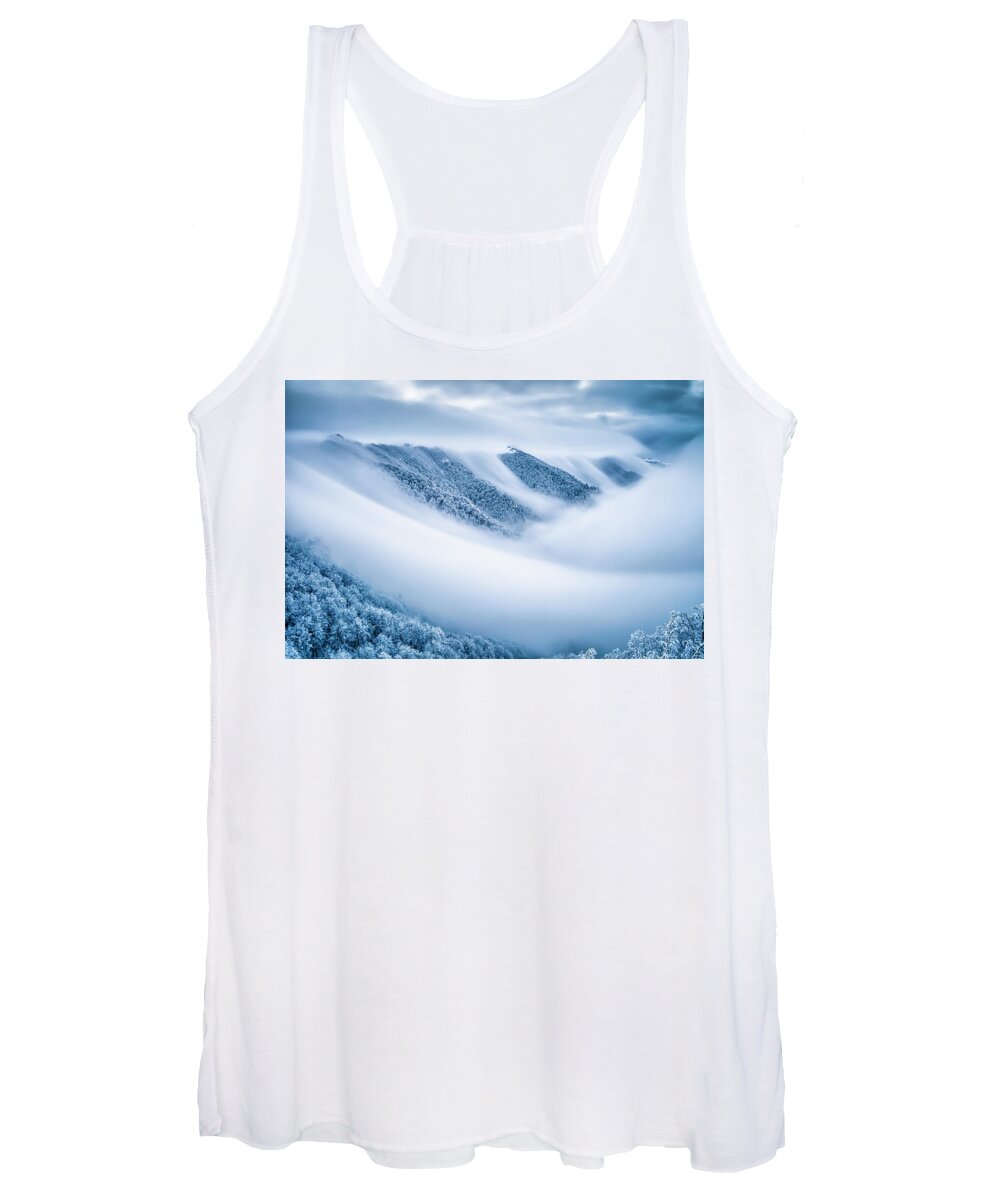 Balkan Mountains Women's Tank Top featuring the photograph Kingdom Of the Mists by Evgeni Dinev