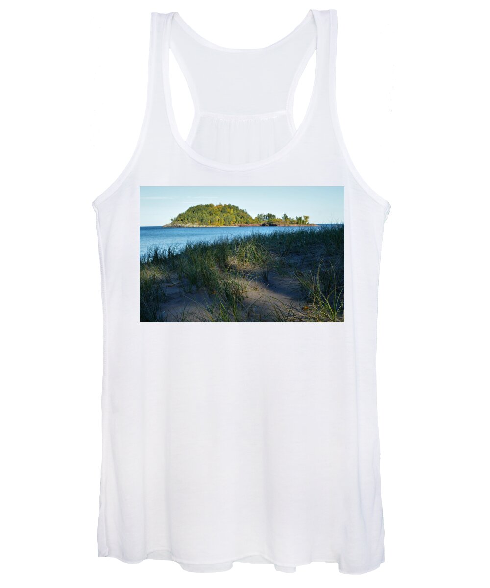Presque Isla Island Women's Tank Top featuring the photograph Little Presque Isle Island by Tom Kelly