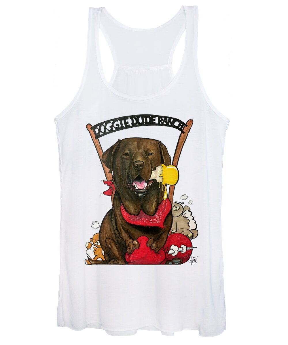 Mackinder 4406 Women's Tank Top featuring the drawing MacKinder 4406 by Canine Caricatures By John LaFree