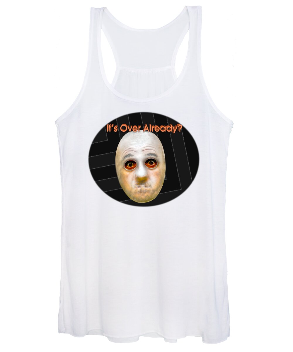 Captioned Women's Tank Top featuring the photograph Masked Surprise by Erich Grant