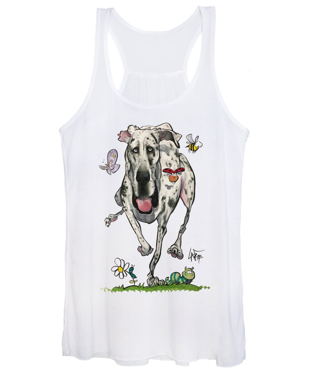 Mitchell Women's Tank Top featuring the drawing Mitchell 4121 by John LaFree
