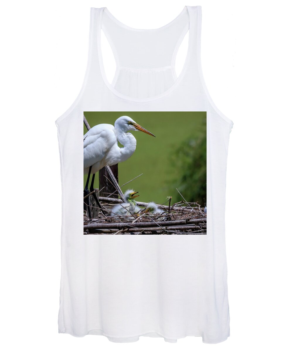 Heron Women's Tank Top featuring the photograph Mother's Day by JASawyer Imaging