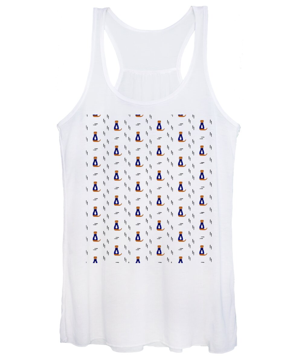 Oliver Women's Tank Top featuring the photograph Oliver Some Muddy Paws and His Ugly Sweater by Colleen Cornelius