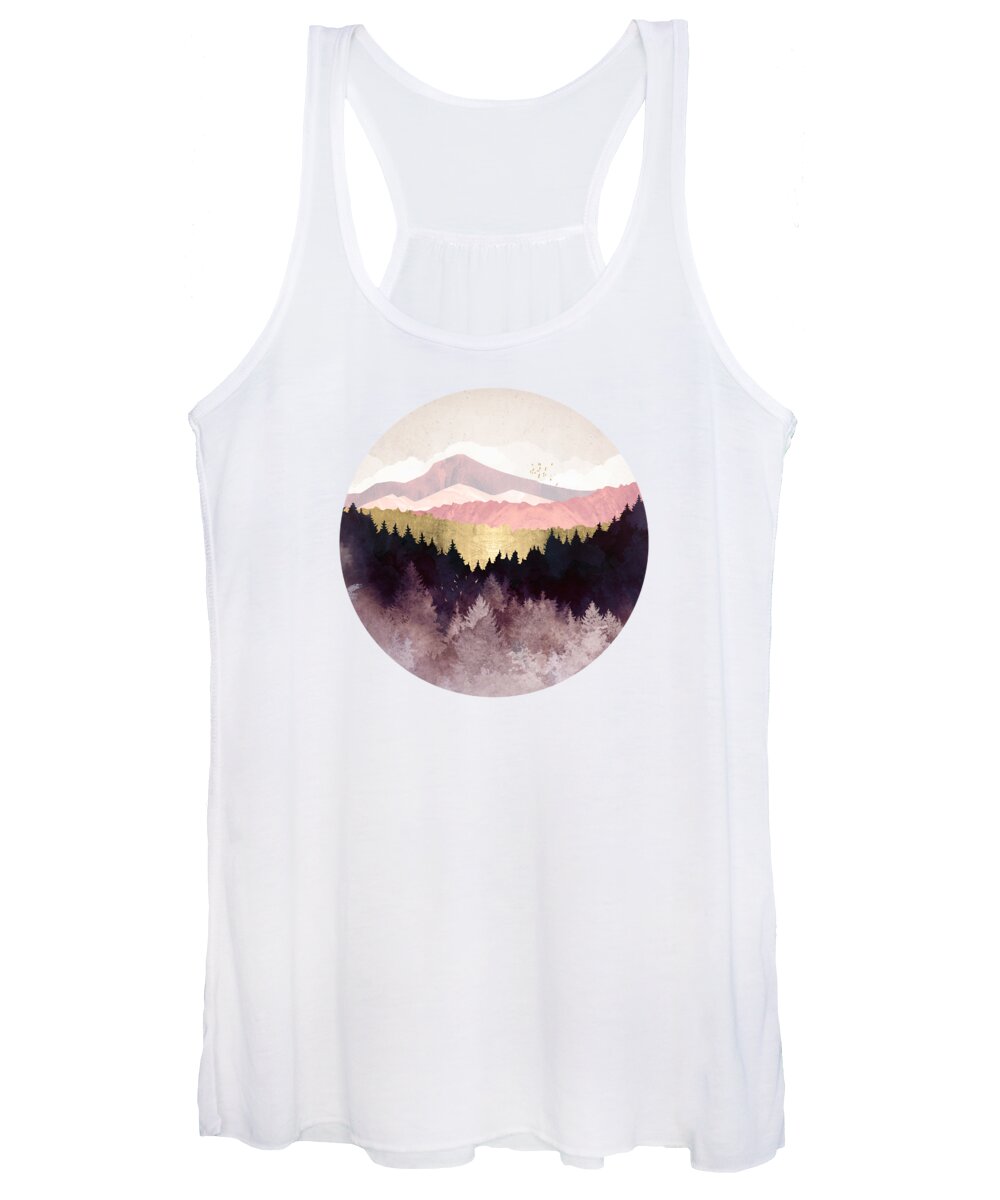 Plum Women's Tank Top featuring the digital art Plum Forest by Spacefrog Designs