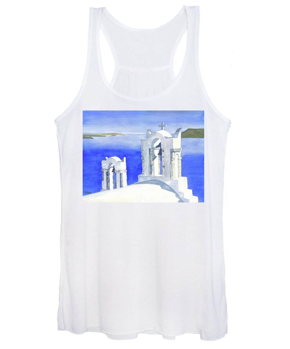 Church Women's Tank Top featuring the painting Praise The Lord by Richard Stedman