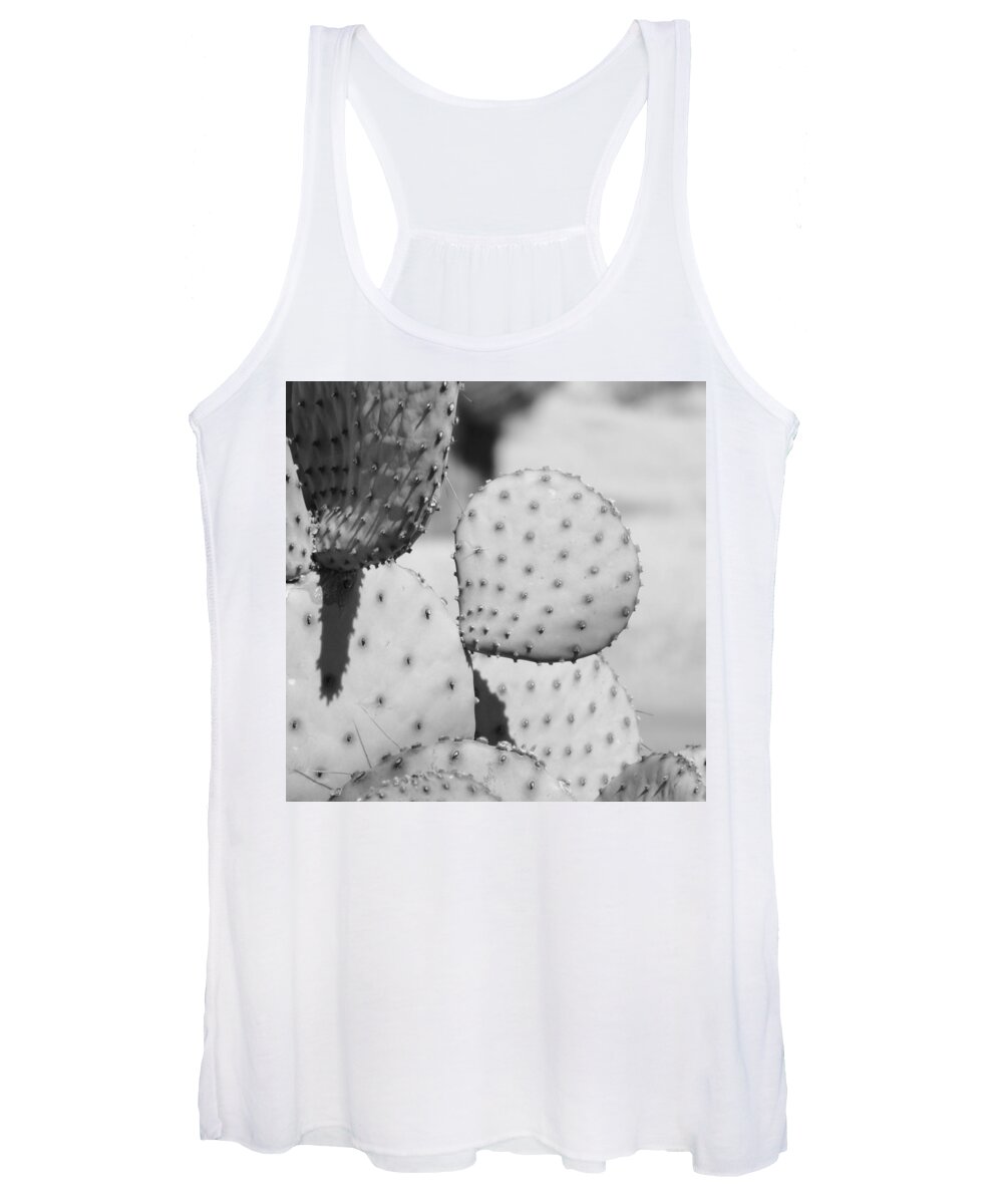 Prickly Pear Closeup Women's Tank Top featuring the photograph Prickly Pear Closeup by Bill Tomsa