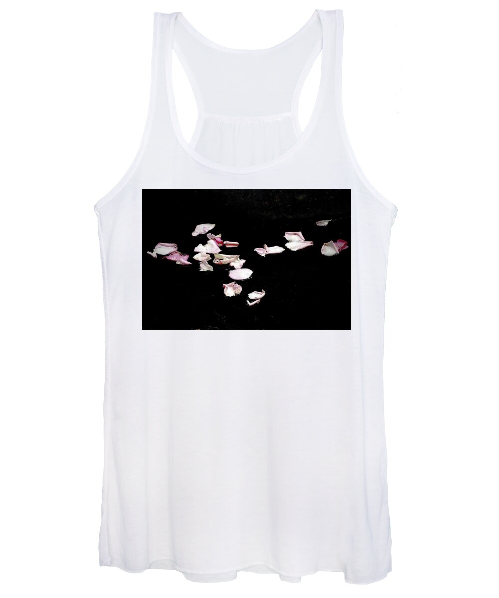 Rose Women's Tank Top featuring the photograph Rose Petals For W by Alida M Haslett
