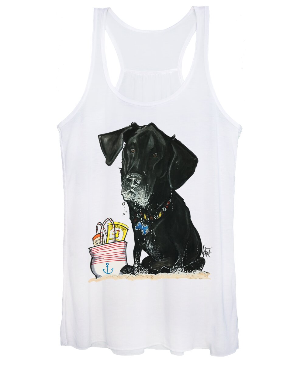 Smiley-dixon 4794 Women's Tank Top featuring the drawing Smiley-Dixon 4794 by John LaFree