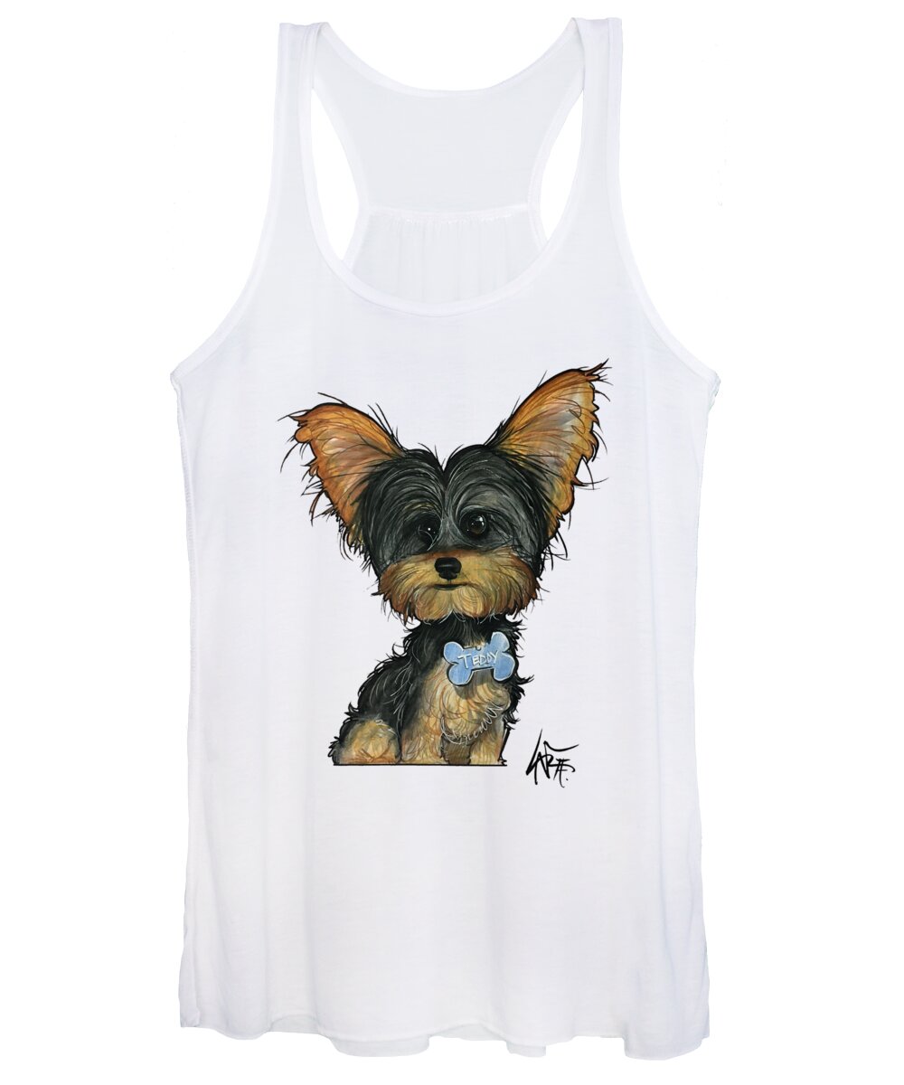 Taboada Women's Tank Top featuring the drawing Taboada 4148 by Canine Caricatures By John LaFree