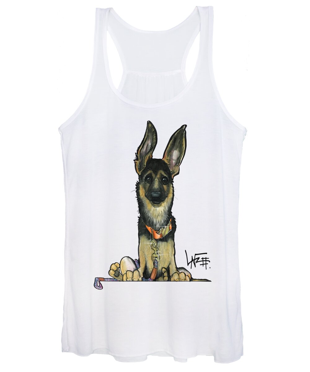 Terlecki Women's Tank Top featuring the drawing Terlecki 4817 by Canine Caricatures By John LaFree