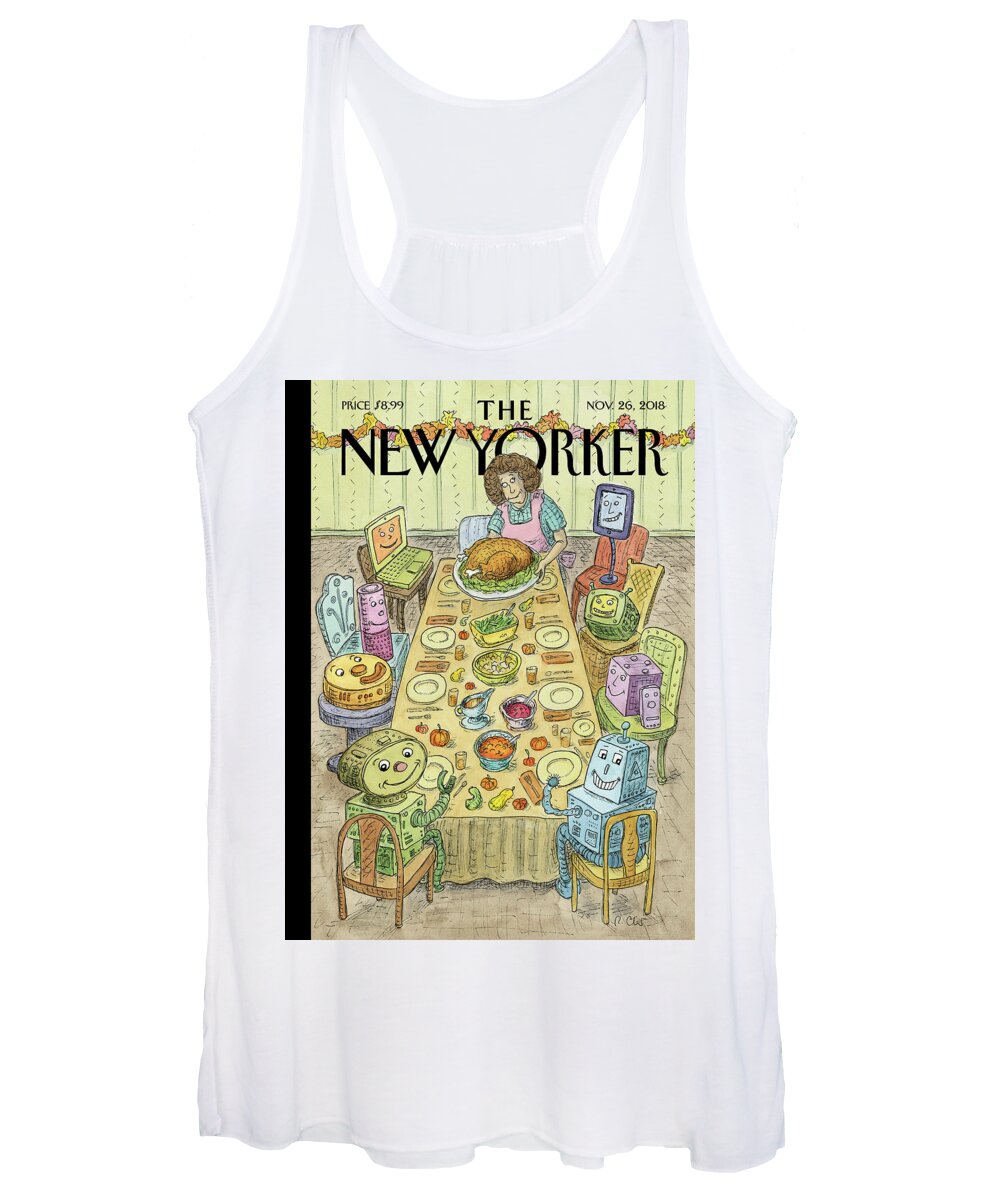 Thankfulness Women's Tank Top featuring the painting Thankfulness by Roz Chast