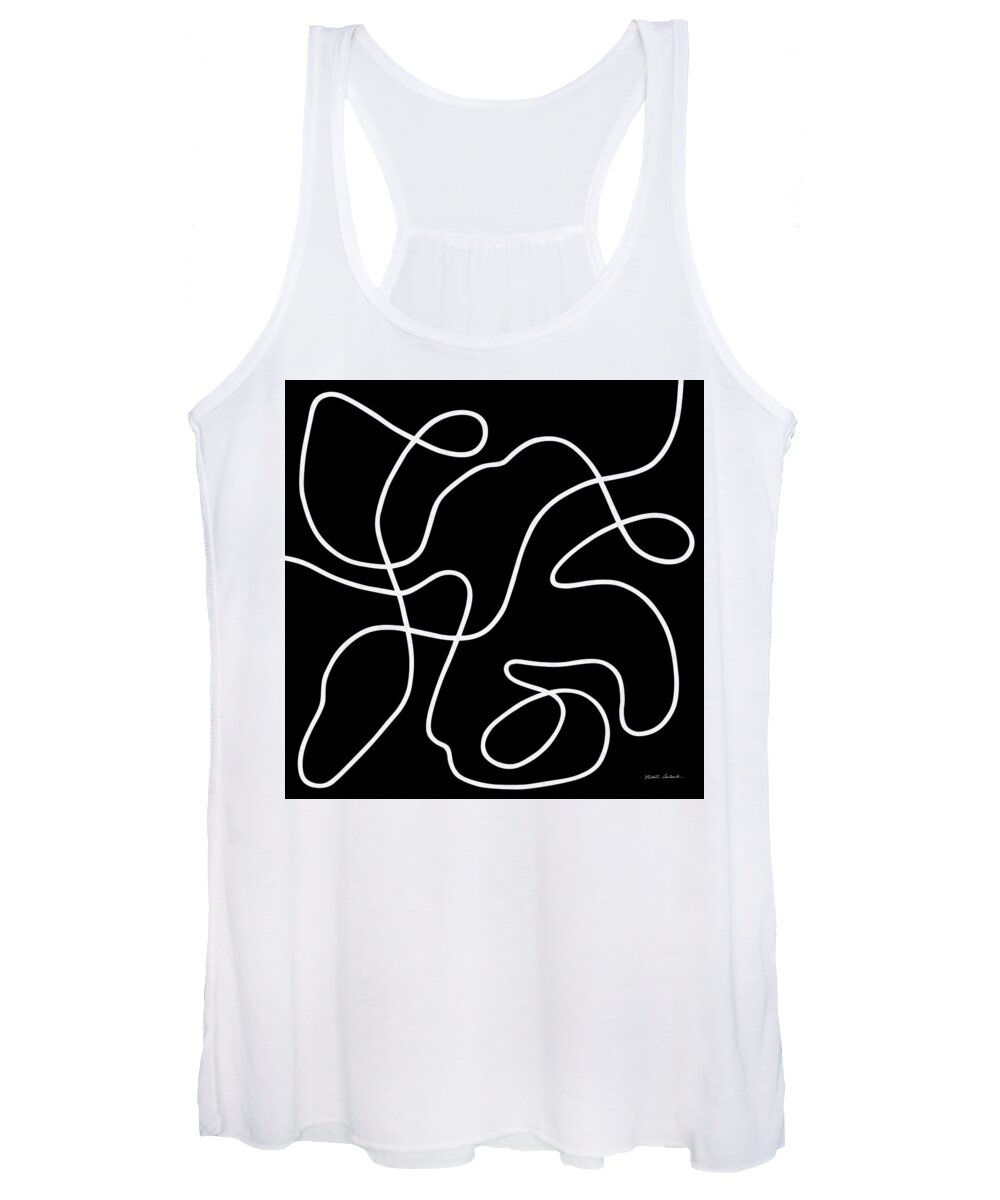 The Dancers Women's Tank Top featuring the painting The Dancers Kali - In Black by Nikita Coulombe