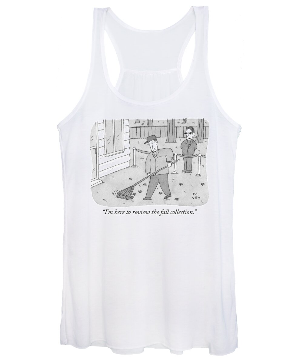 Cctk Women's Tank Top featuring the drawing The fall collection by Peter C Vey
