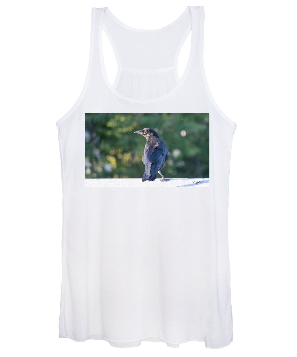 Bird Women's Tank Top featuring the photograph Thinking About Breakfast by Dawn Hough Sebaugh