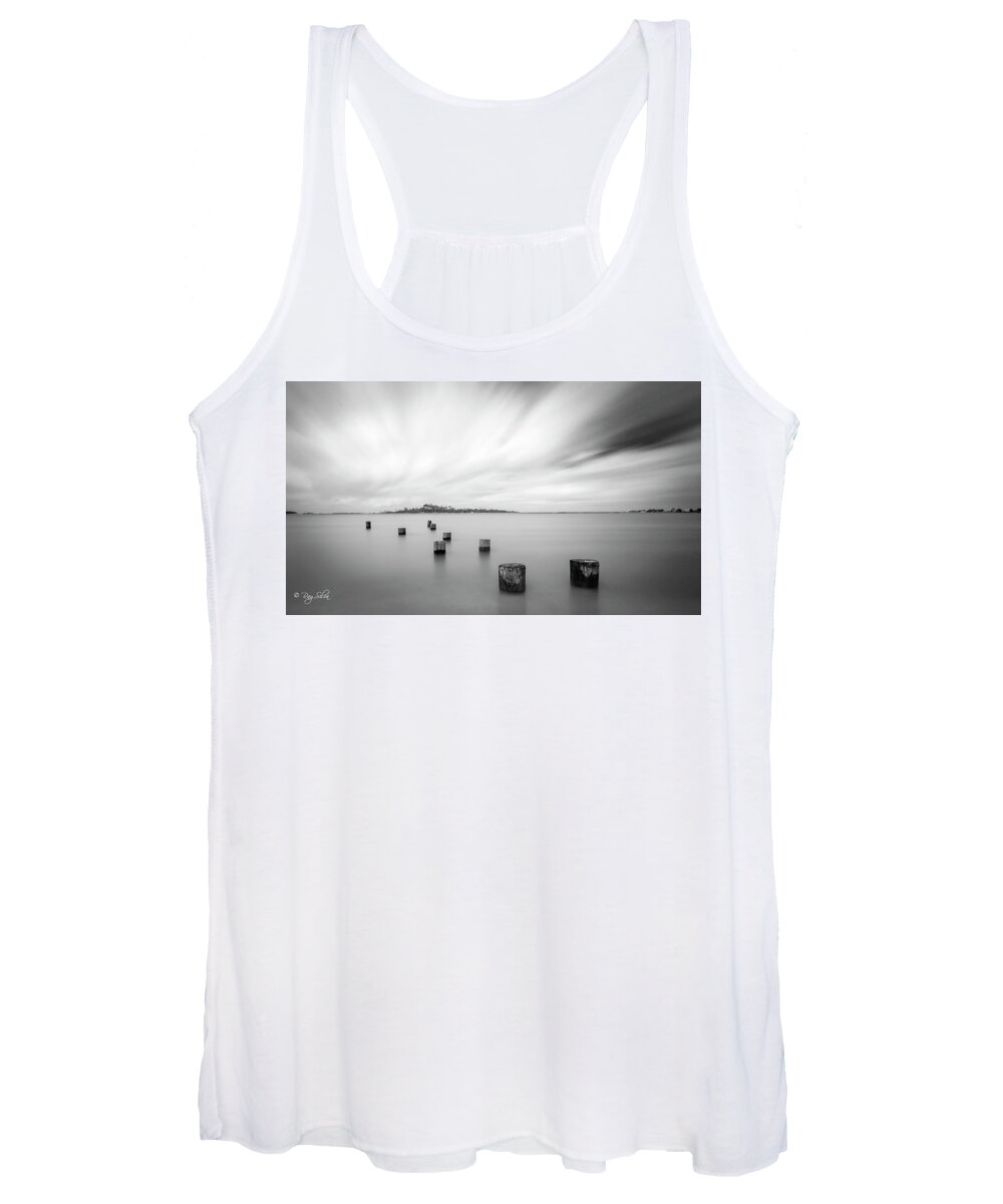 Long Exposure Women's Tank Top featuring the photograph Tybee Creek by Ray Silva