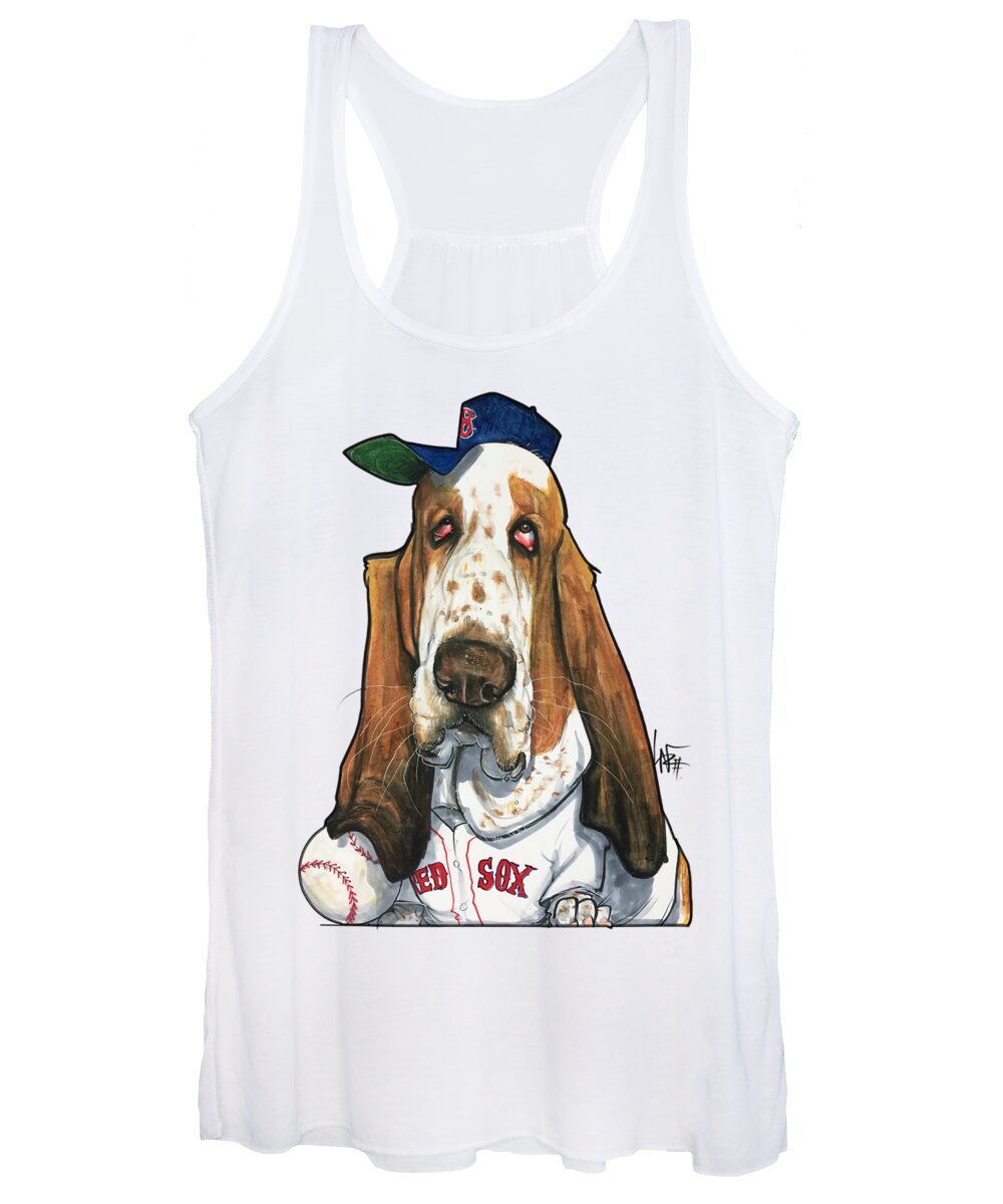 Watson 4799 Women's Tank Top featuring the drawing Watson 4799 by Canine Caricatures By John LaFree