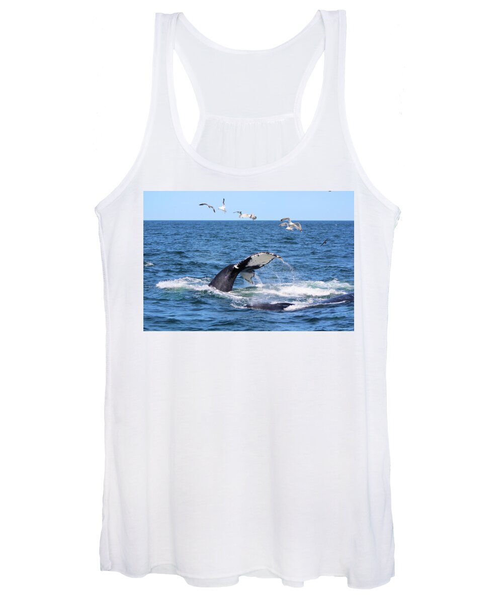 Whale Tail Women's Tank Top featuring the photograph Whale Tail by Linda Sannuti