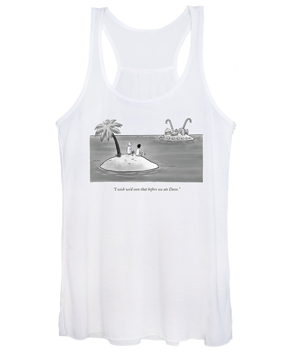 Cctk Mirage Women's Tank Top featuring the drawing Wish We'd Seen That by Pia Guerra