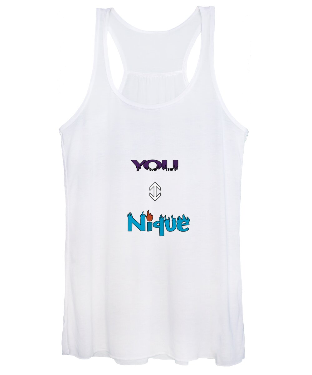 You Women's Tank Top featuring the digital art You Nique by Judy Hall-Folde