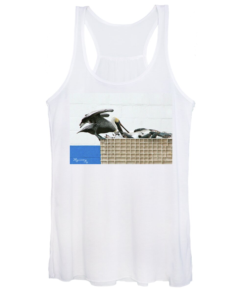 Nature Women's Tank Top featuring the photograph Caught in the Act #1 by Mariarosa Rockefeller