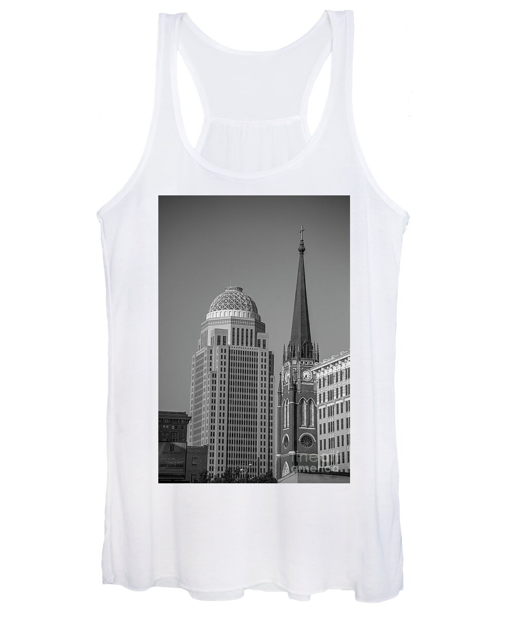 Cathedral Of The Assumption Women's Tank Top featuring the photograph Louisville Mercer Cathedral #1 by FineArtRoyal Joshua Mimbs
