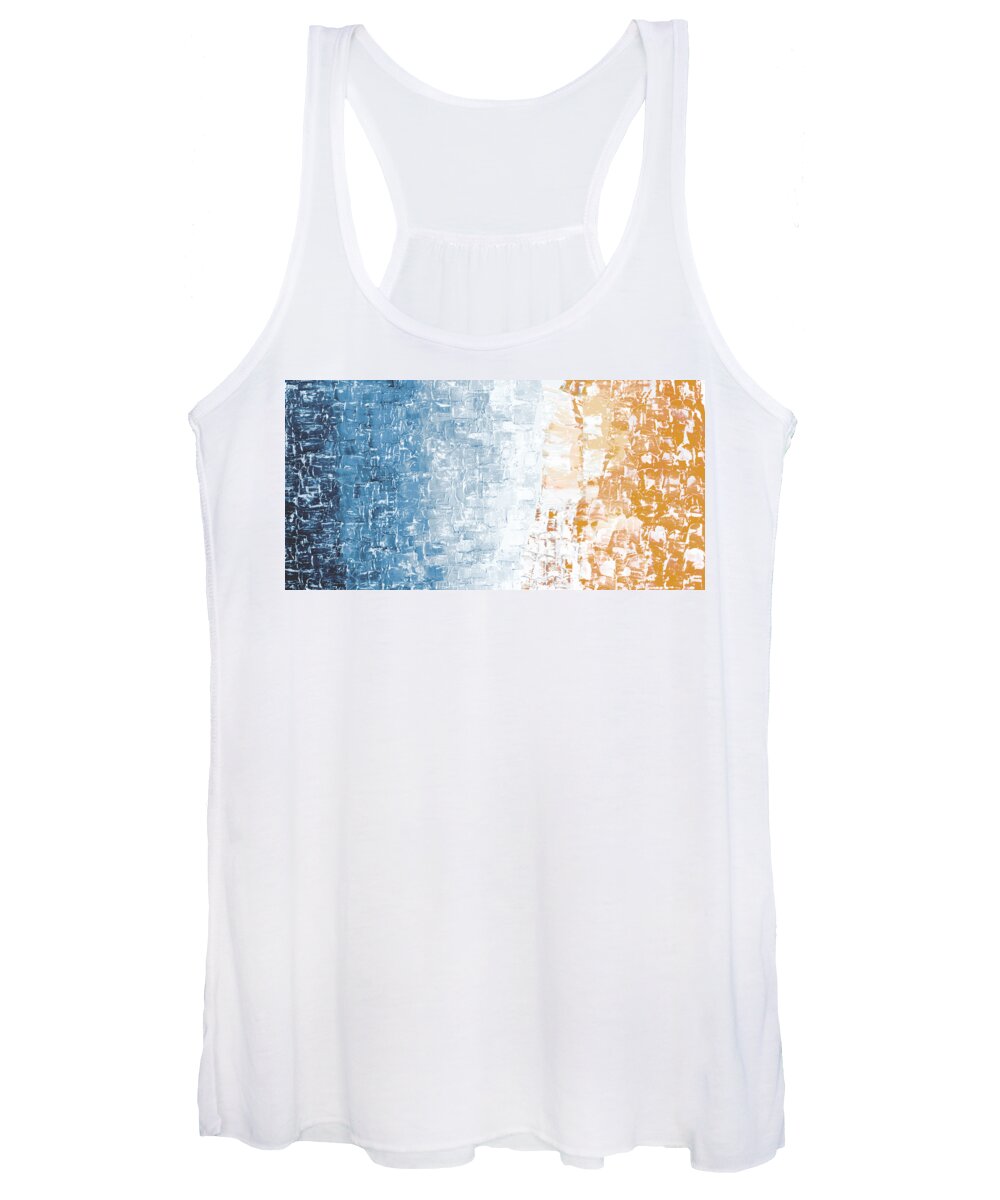 Night Women's Tank Top featuring the painting Night to New Day I by Linda Bailey