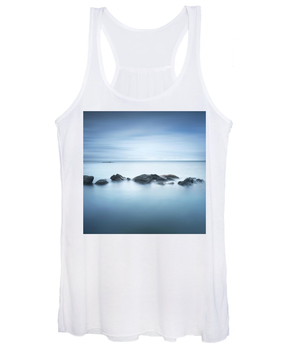 Rocks Women's Tank Top featuring the photograph Barrier by Stefano Orazzini