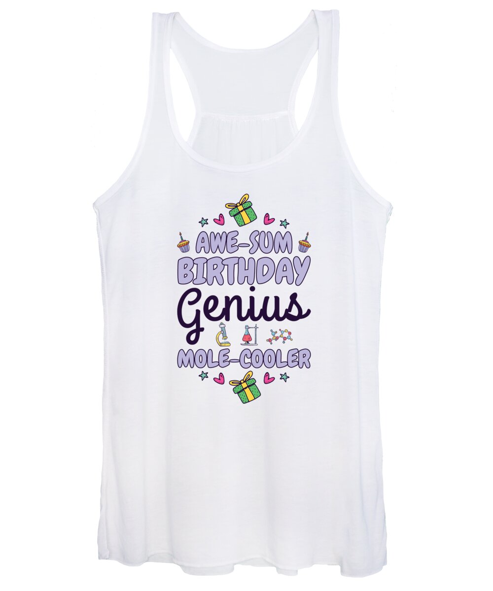 Science Women's Tank Top featuring the digital art Science Theme Birthday Party Chemistry Scientist Boys Girls #2 by Toms Tee Store