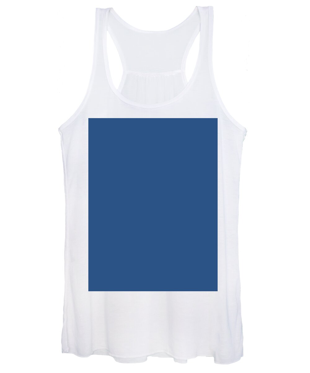 Classic Blue Women's Tank Top featuring the photograph 2020 Pantone Color of the Year Classic Blue by Jill Love