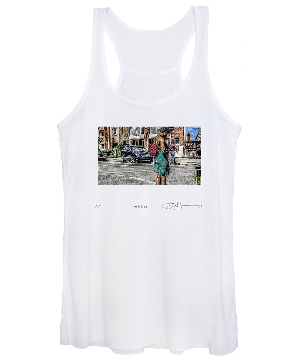 Signed Limited Edition Of 10 Women's Tank Top featuring the digital art 29 by Jerald Blackstock