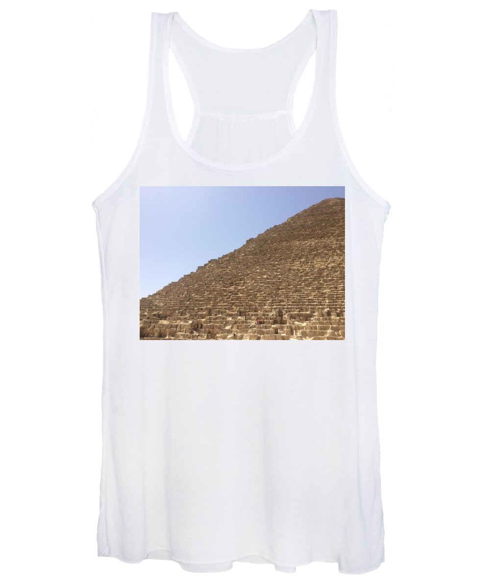 Giza Women's Tank Top featuring the photograph Great Pyramid #3 by Trevor Grassi