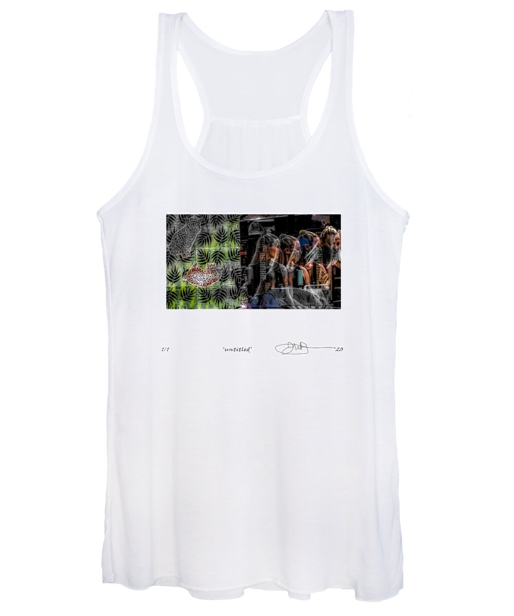 Signed Limited Edition Of 10 Women's Tank Top featuring the digital art 44 by Jerald Blackstock