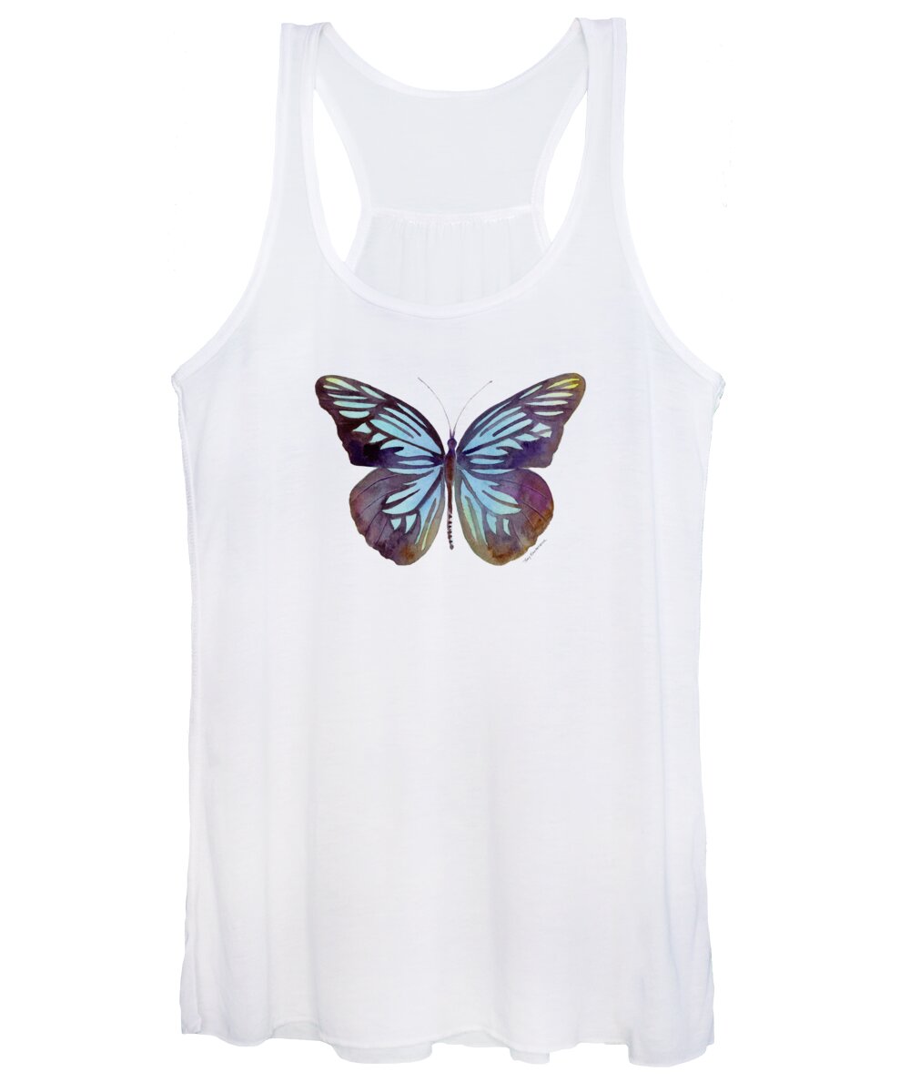 Pareronia Women's Tank Top featuring the painting 45 Pareronia Tritaea Butterfly by Amy Kirkpatrick