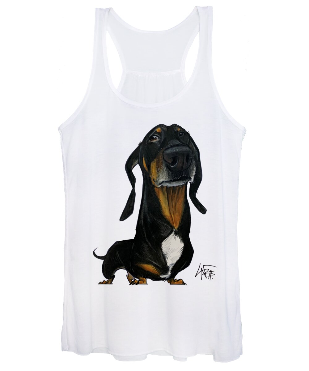 Irland Women's Tank Top featuring the drawing 5248 Irland by Canine Caricatures By John LaFree