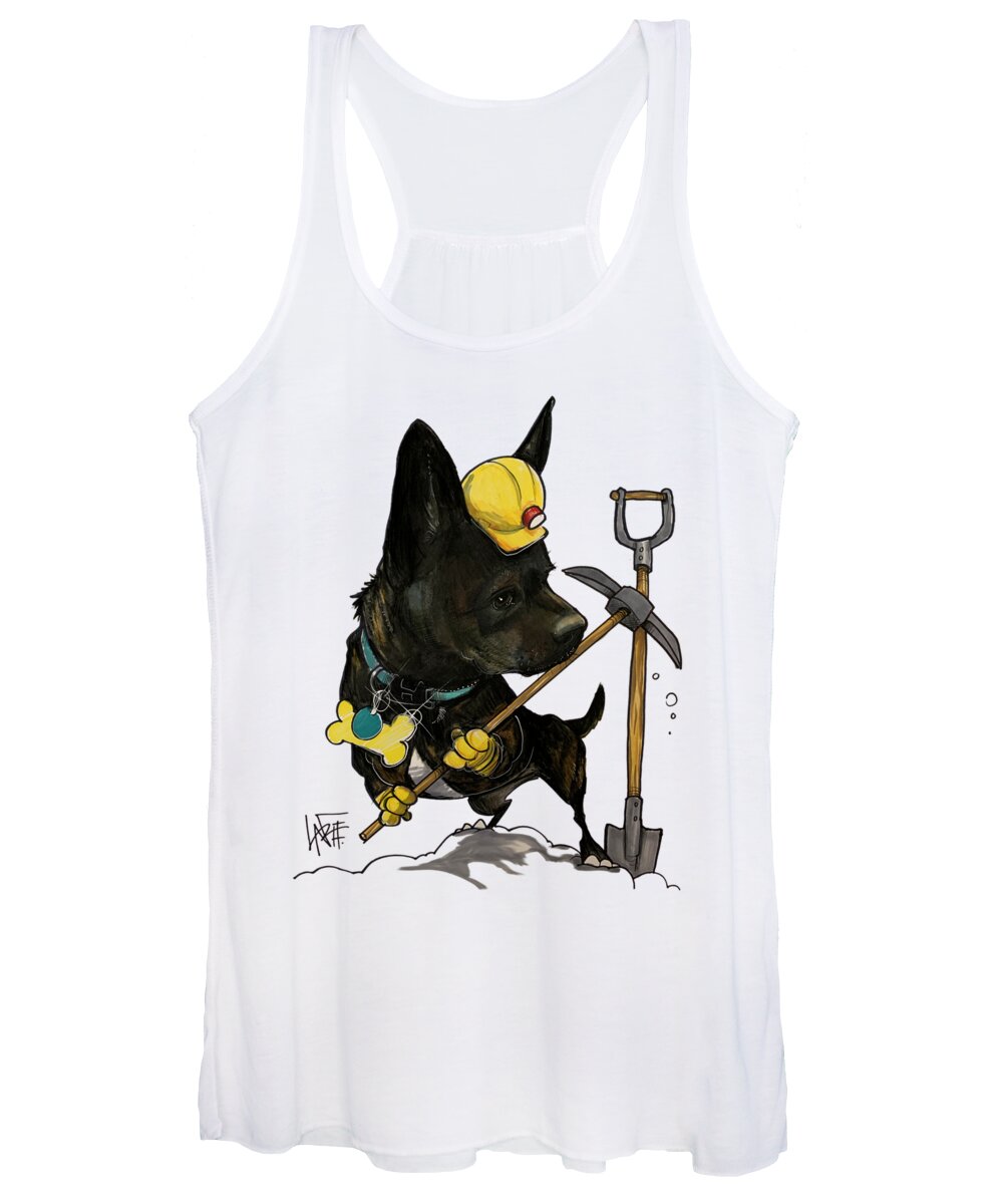 Aurelius Women's Tank Top featuring the drawing 5249 Aurelius by Canine Caricatures By John LaFree
