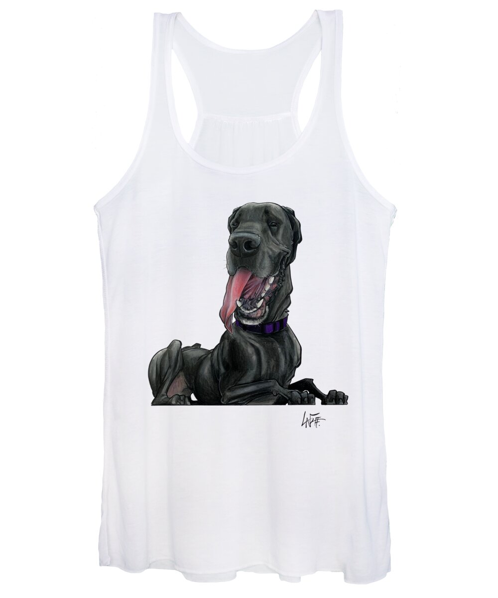 Penzato Women's Tank Top featuring the drawing 5324 Penzato by Canine Caricatures By John LaFree