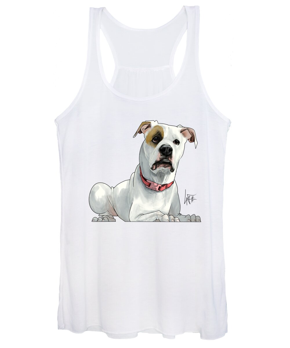 5710 Women's Tank Top featuring the drawing 5710 Winchell by Canine Caricatures By John LaFree