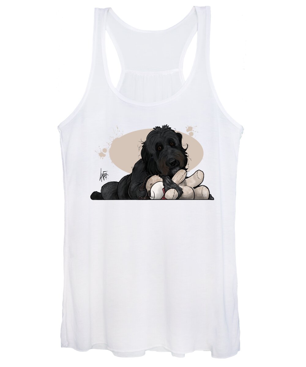 5949 Women's Tank Top featuring the drawing 5949 McGarry by Canine Caricatures By John LaFree