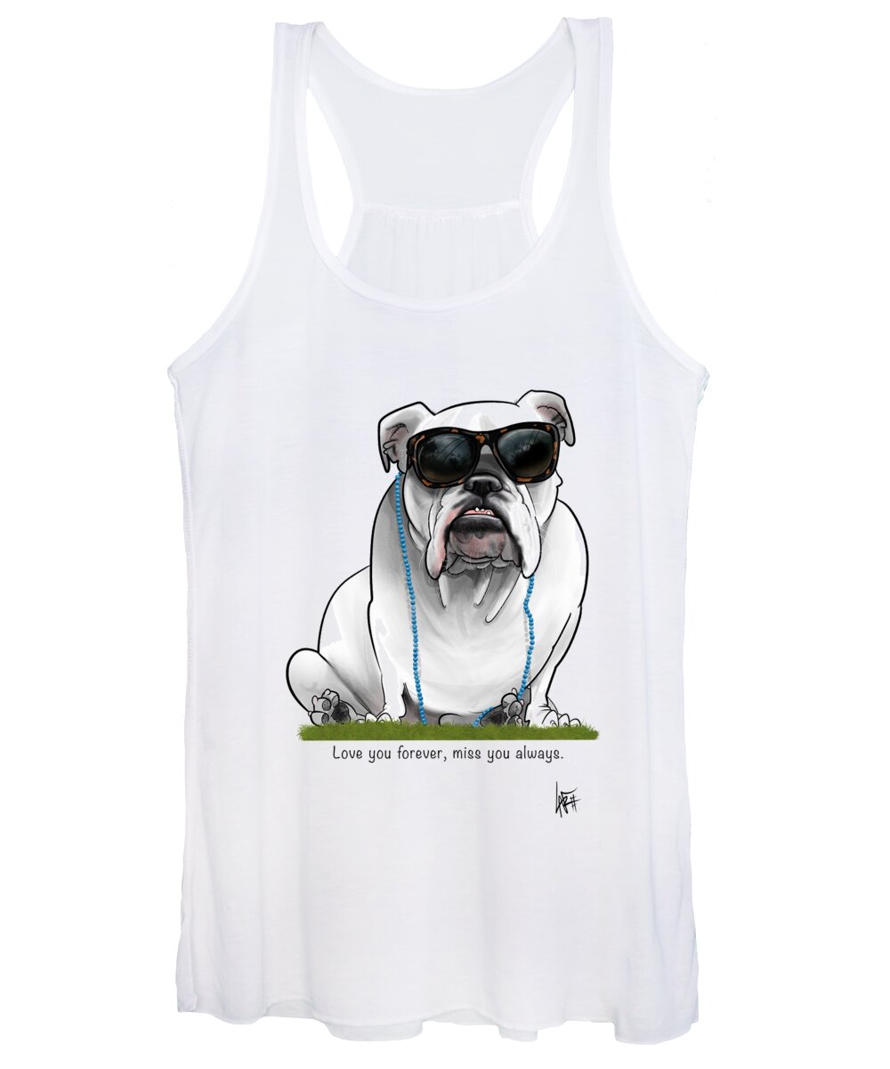 5976 Women's Tank Top featuring the drawing 5976 Aucoin by John LaFree
