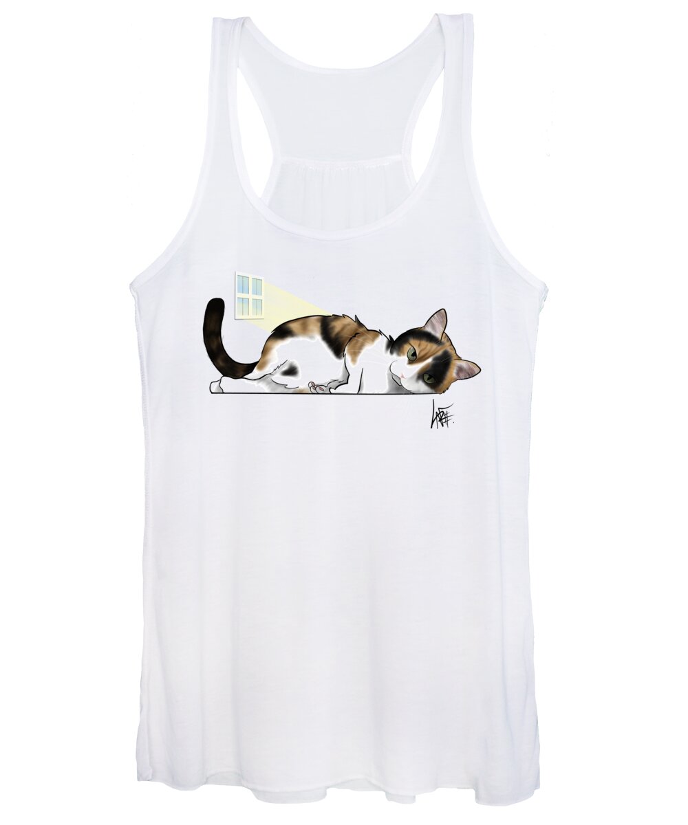 6007 Women's Tank Top featuring the drawing 6007 McKay by Canine Caricatures By John LaFree