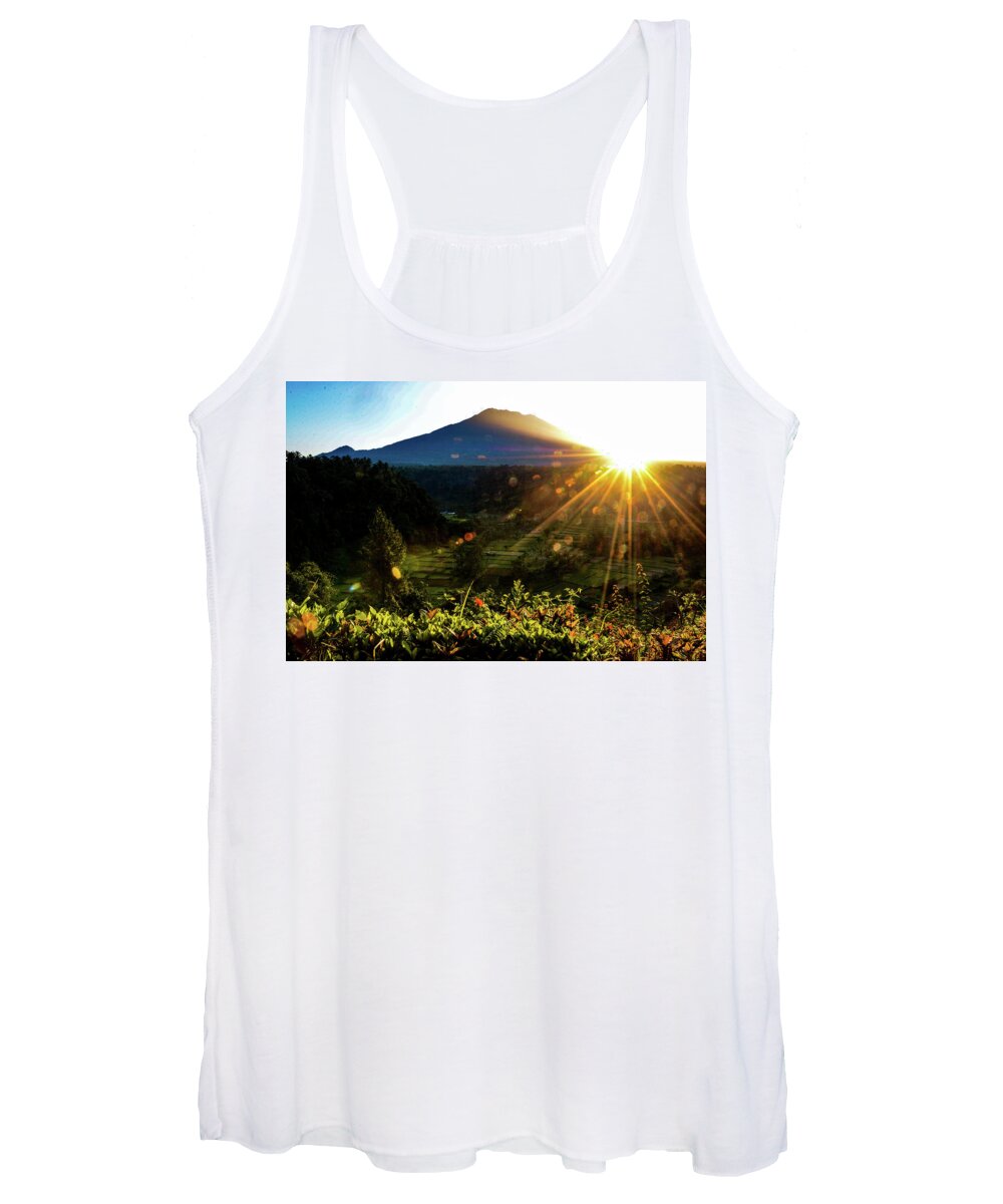Volcano Women's Tank Top featuring the photograph This Side Of Paradise - Mount Agung. Bali, Indonesia by Earth And Spirit