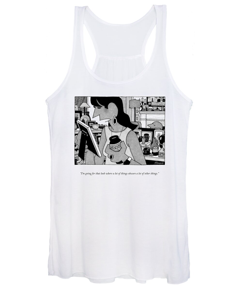 A25227 Women's Tank Top featuring the drawing A Whole Lot Of Things by William Haefeli
