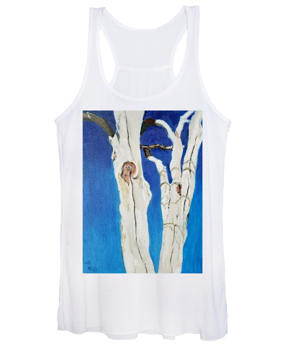Tree Women's Tank Top featuring the painting Abbie's Trees by Vera Smith