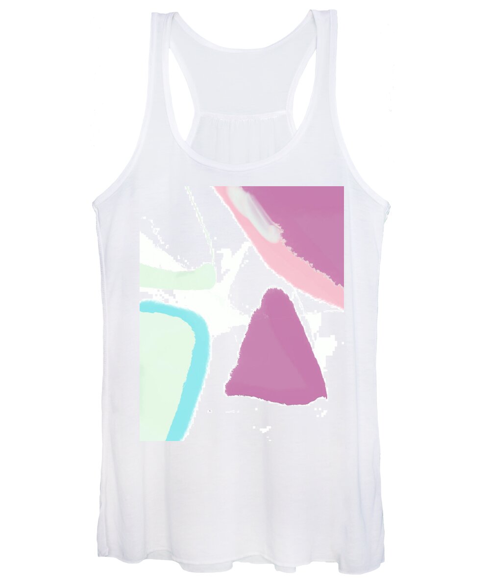 Digital Women's Tank Top featuring the digital art Abstract colour by Faa shie