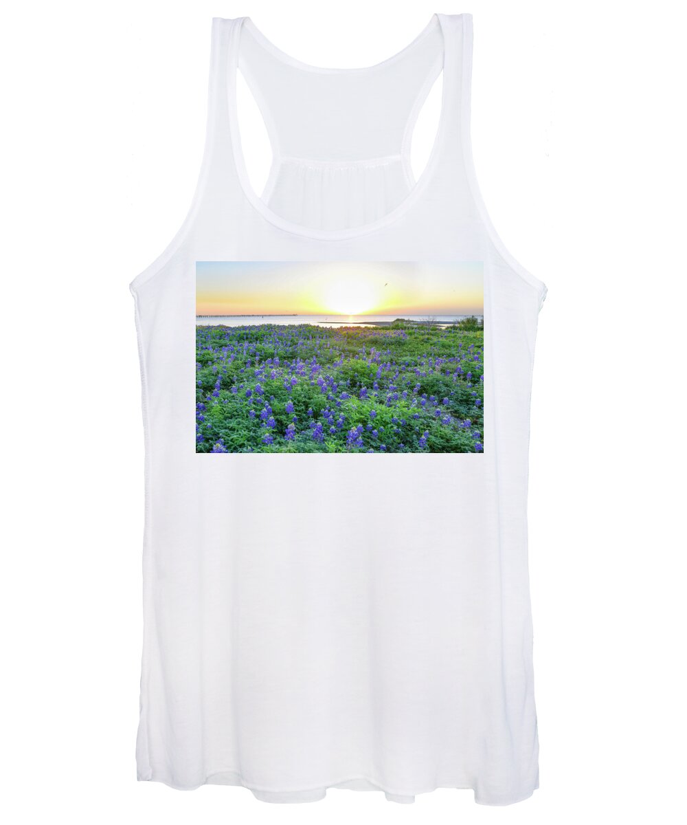Bluebonnets Women's Tank Top featuring the photograph Almost Spring by Christopher Rice