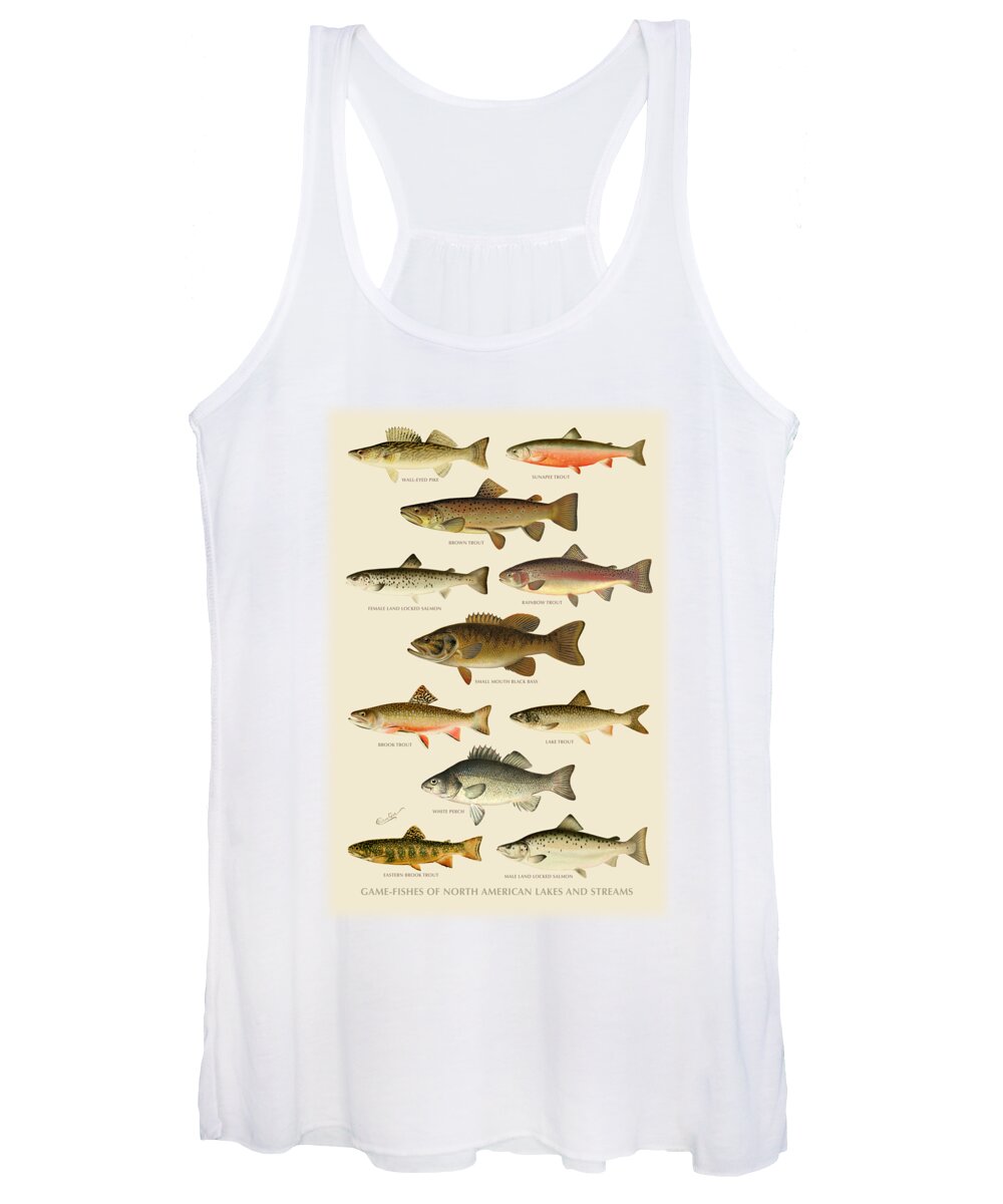 #faatoppicks Women's Tank Top featuring the painting American Game Fish by Gary Grayson