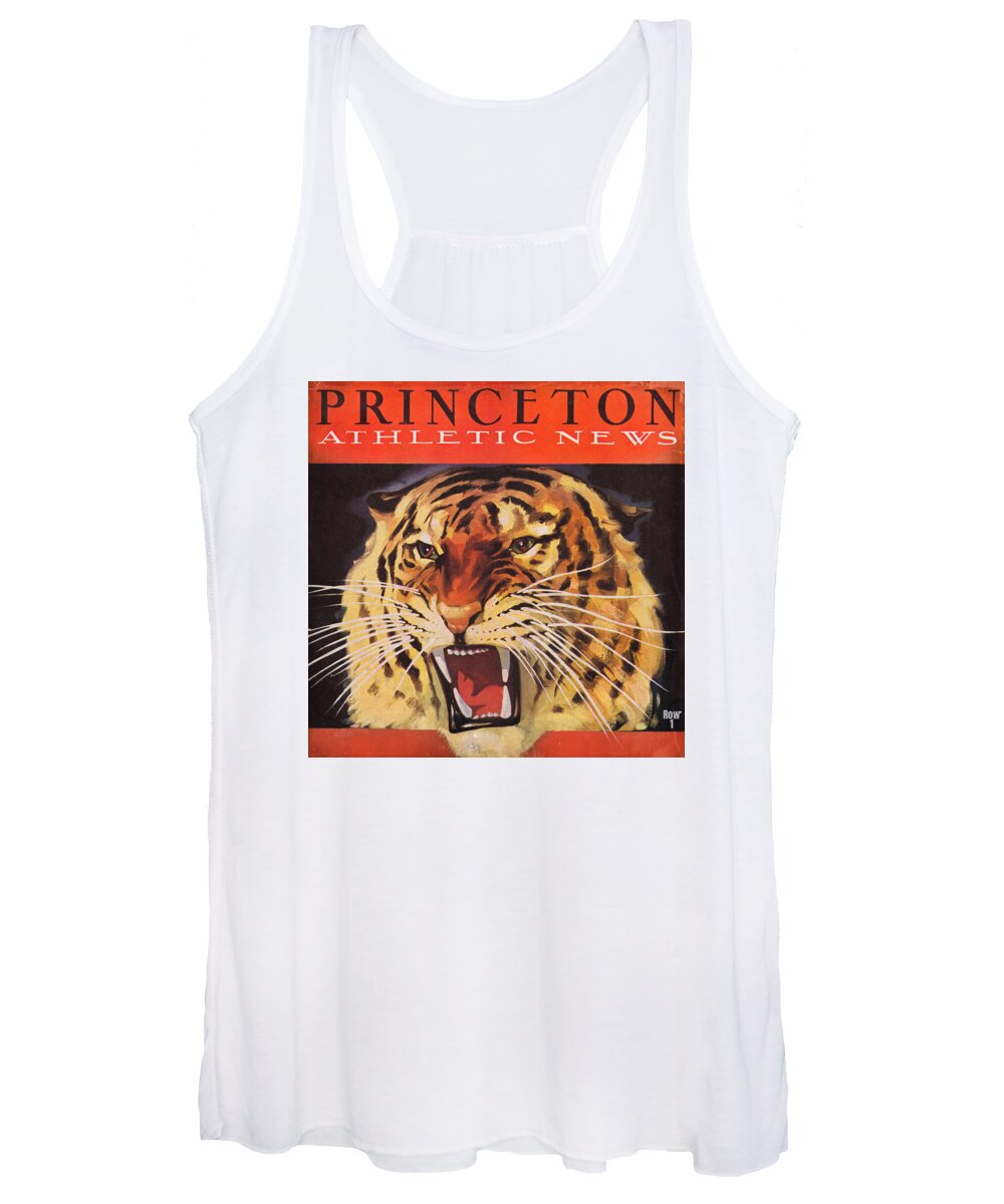 Lon Keller Women's Tank Top featuring the mixed media 1938 Princeton Tiger Art by Row One Brand