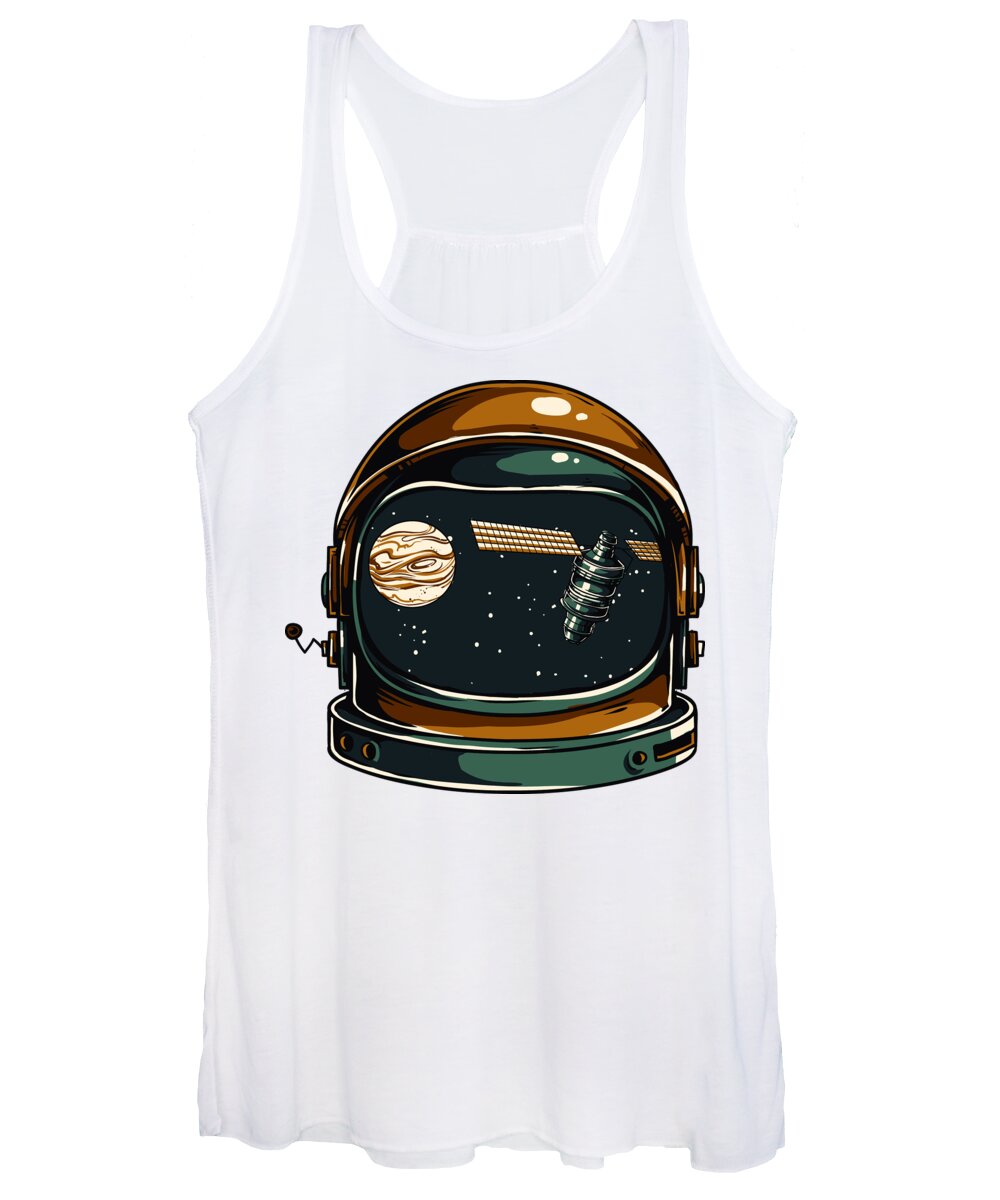 Spaceman Women's Tank Top featuring the digital art Astronaut by Jacob Zelazny