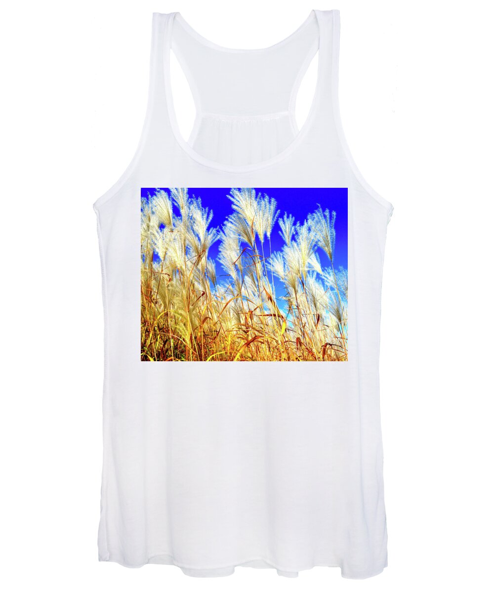 Pampas Women's Tank Top featuring the photograph Autumn Pampas by Susie Loechler